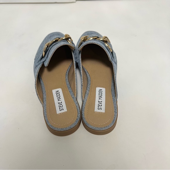 Steve Madden Cassady Loafer Mule In Light Denim Color- New In Box - Reemoly - Picture 7 of 10